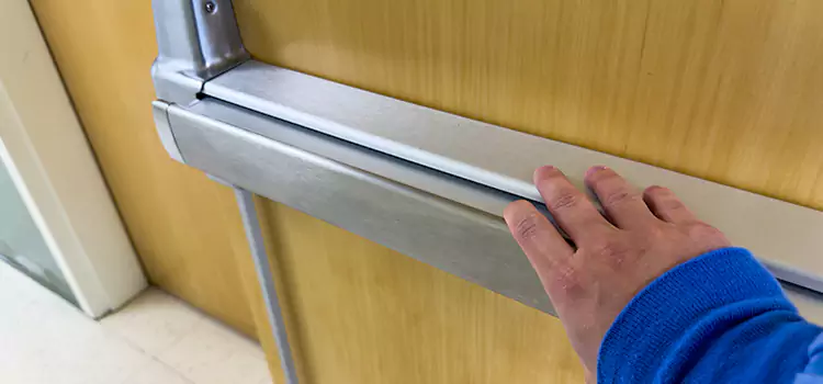 Installing a Push Bar on a Door Arbutus